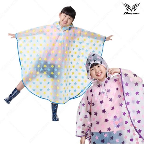 小星星斗篷雨衣